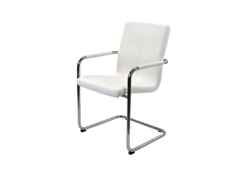 Chaise de Réunion S Series - Cuir Vegan Blanc - 3000035 - Workliving
