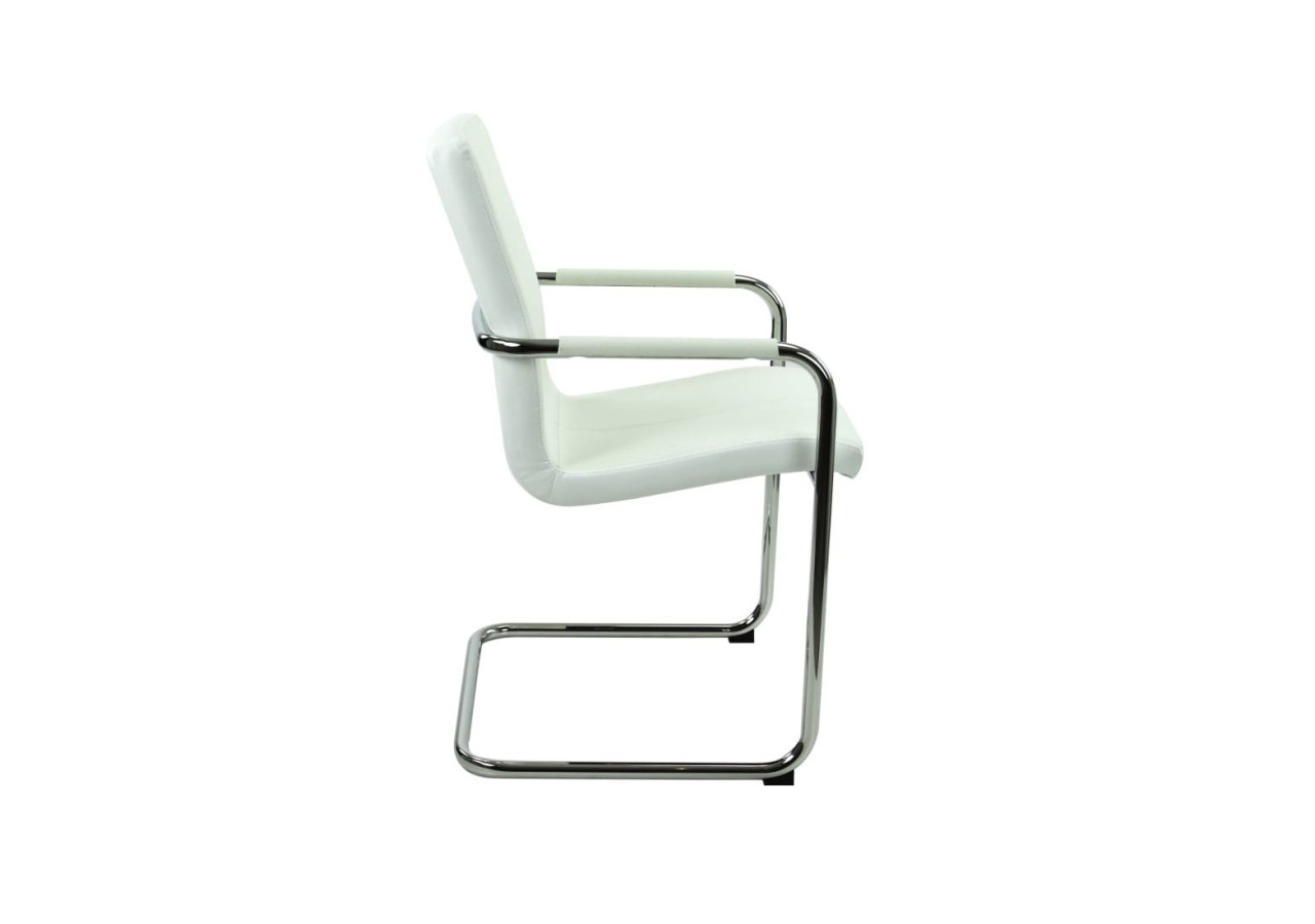 Chaise de Réunion S Series - Cuir Vegan Blanc - 3000035 - Workliving