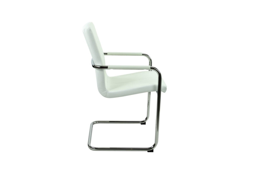 Chaise de Réunion S Series - Cuir Vegan Blanc - 3000035 - Workliving