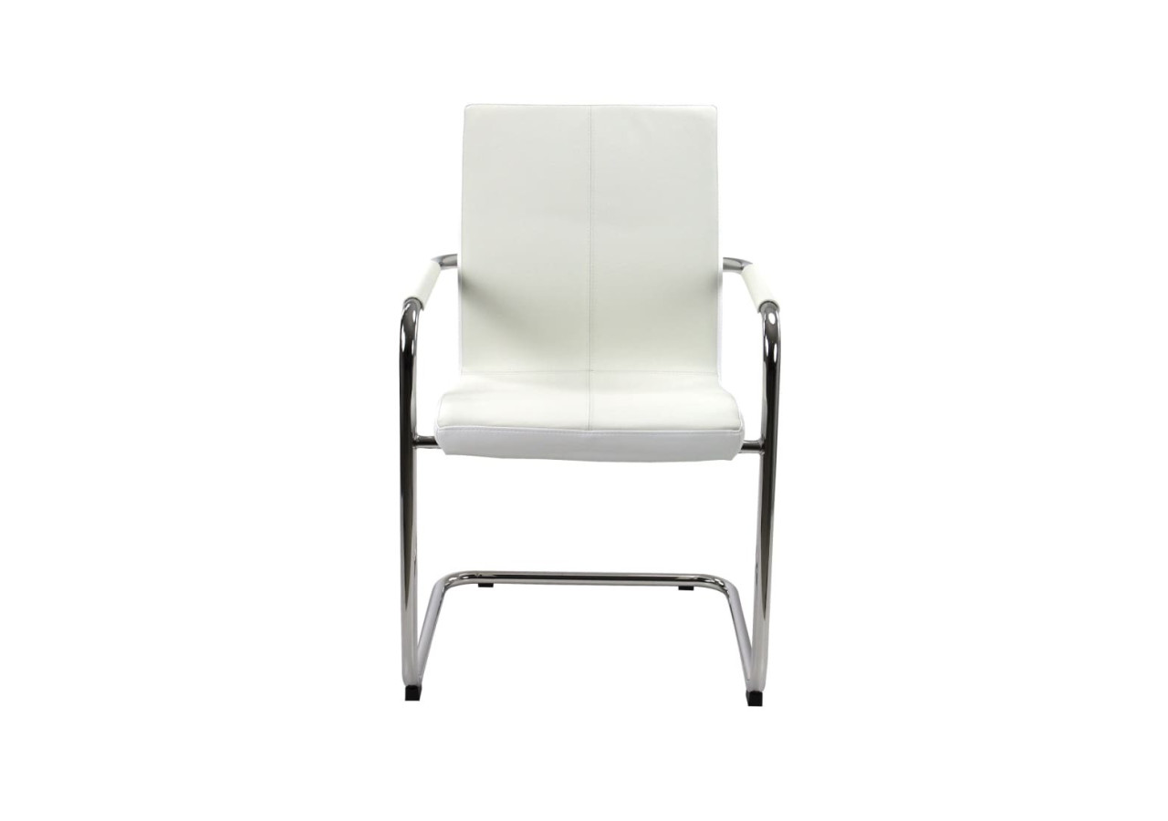 Chaise de Réunion S Series - Cuir Vegan Blanc - 3000035 - Workliving