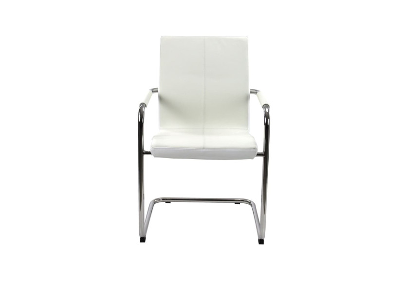 Chaise de Réunion S Series - Cuir Vegan Blanc - 3000035 - Workliving