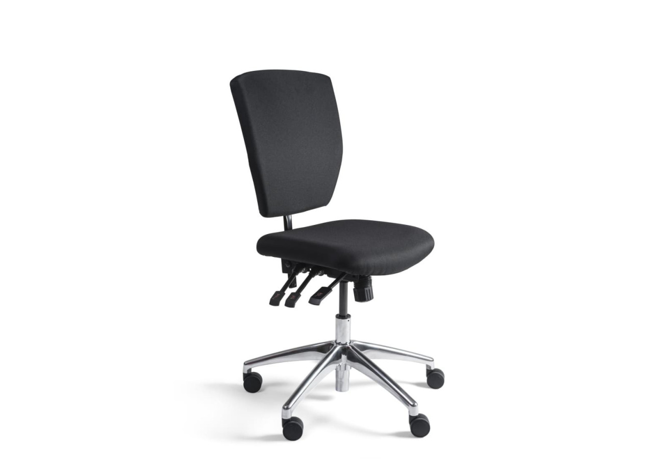 Chaise de travail Workliving C Comfort - Aluminium avec Roues - 102599 - Workliving