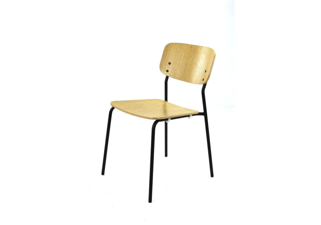 Chaise Workliving Bianca - Design en bois chêne clair 79,5 x 47 x 52 cm - 3001730 - Workliving