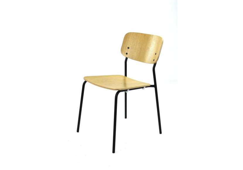 Chaise Workliving Bianca - Design en bois chêne clair 79,5 x 47 x 52 cm - 3001730 - Workliving