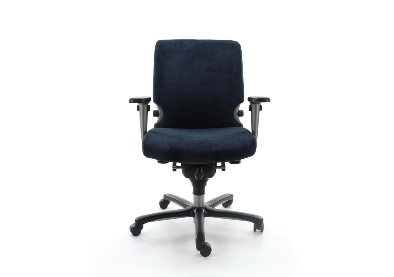 Chaise de bureau Refurbished Comforto 77 - Bleu ergonomique en tissu recyclé - R_COMFO_77_RGB - Refurbished