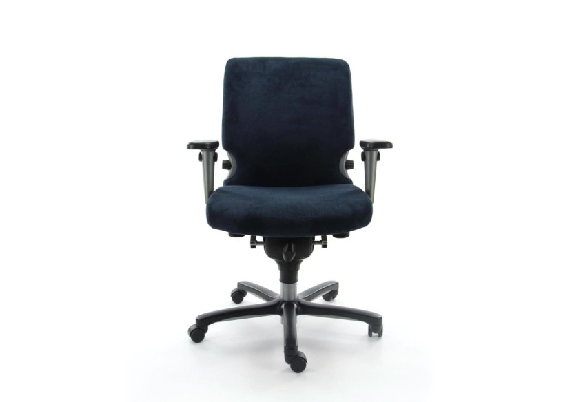 Chaise de bureau Refurbished Comforto 77 - Bleu ergonomique en tissu recyclé - R_COMFO_77_RGB - Refurbished