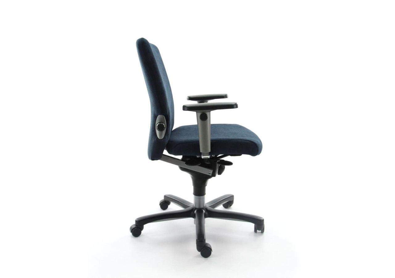 Chaise de bureau Refurbished Comforto 77 - Bleu ergonomique en tissu recyclé - R_COMFO_77_RGB - Refurbished