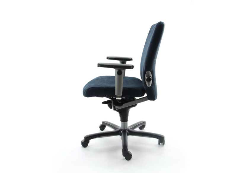 Chaise de bureau Refurbished Comforto 77 - Bleu ergonomique en tissu recyclé - R_COMFO_77_RGB - Refurbished