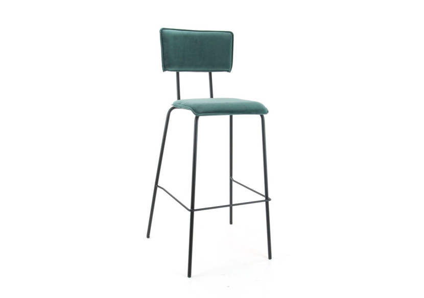 Tabouret de bar Workliving Bo - Velours Earth Teal 112 x 38 x 38 cm - 3002026c - Workliving Tabouret de bar Workliving Bo - Velours Earth Teal 112 x 38 x 38 cm - 3002026c - Workliving