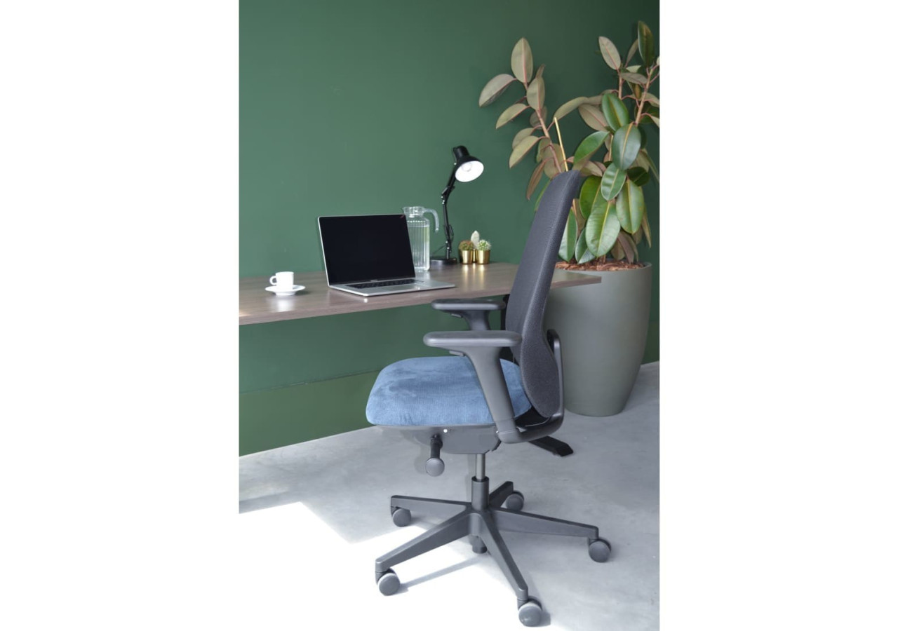 Fauteuil Ergonomique Workliving Nora - Bleu Regain avec 10 ans de garantie - 3006661 - Workliving