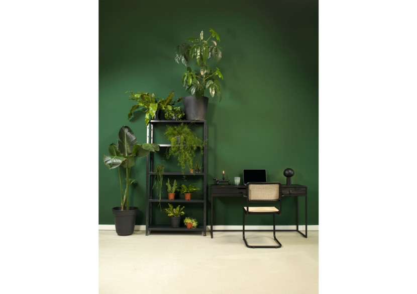 Chaise de Salle à Manger Bas - Design Rotin Noir - 3000040 - Workliving Chaise de Salle à Manger Bas - Design Rotin Noir - 3000040 - Workliving