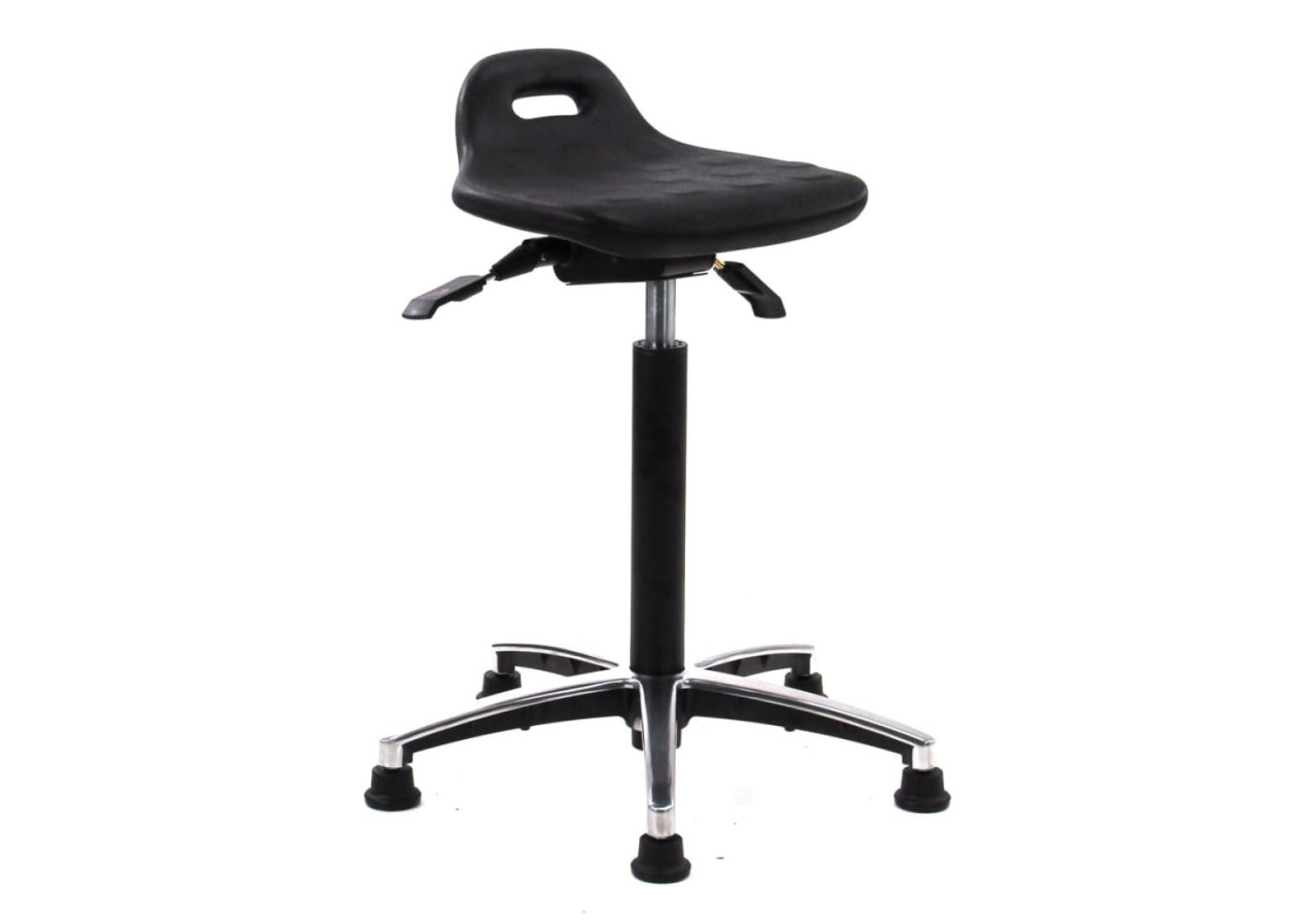 Stahulp Ergonomique - Assise PU, Aluminium élégant - 100340 - Workliving