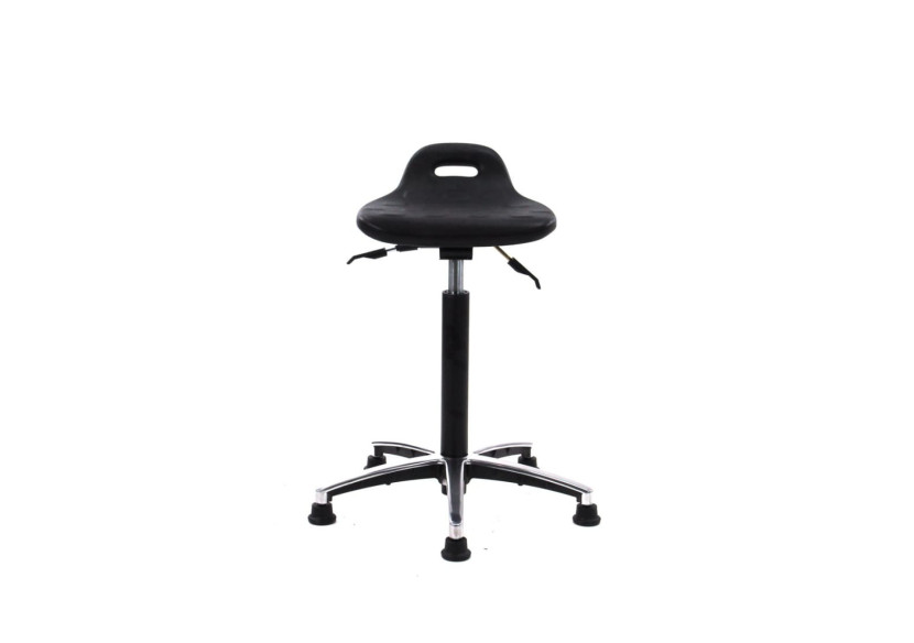 Stahulp Ergonomique - Assise PU, Aluminium élégant - 100340 - Workliving Stahulp Ergonomique - Assise PU, Aluminium élégant - 100340 - Workliving