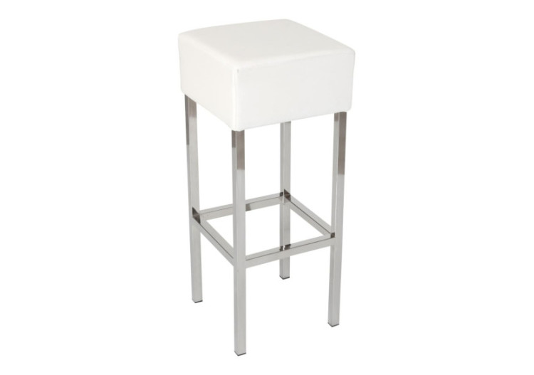 Tabouret de Bar Workliving Skai - Blanc / Chrome - 3000057 - Workliving