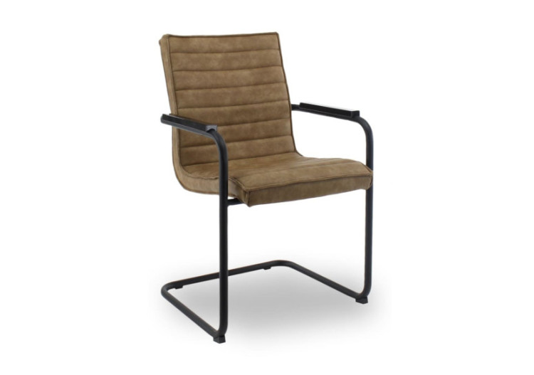 Chaise de Salle à Manger Workliving Haven - Cuir Vegan Cognac - 3000482 - Workliving