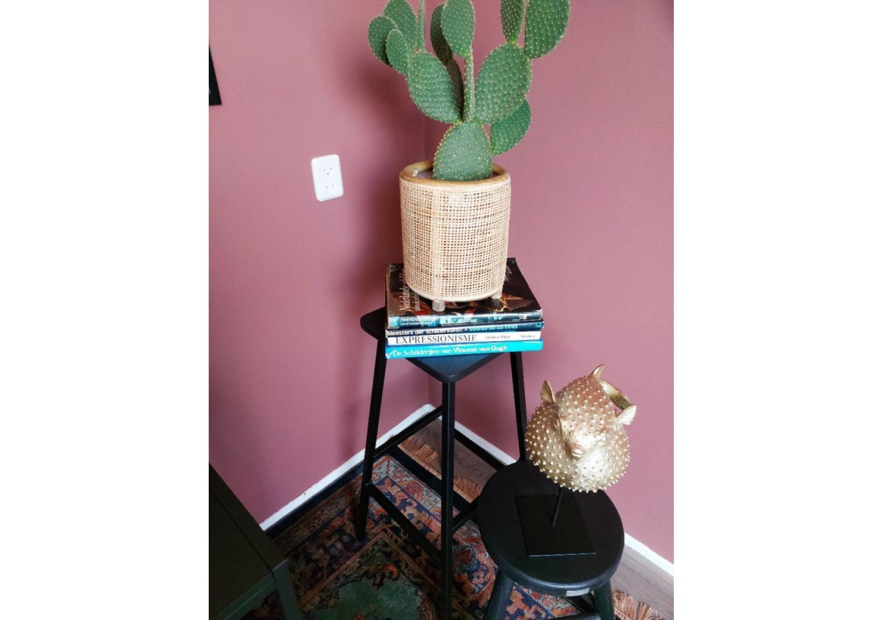 Tabouret de Bar Workliving - Chêne Massif Noir avec Structure Métallique - 3001817 - Workliving