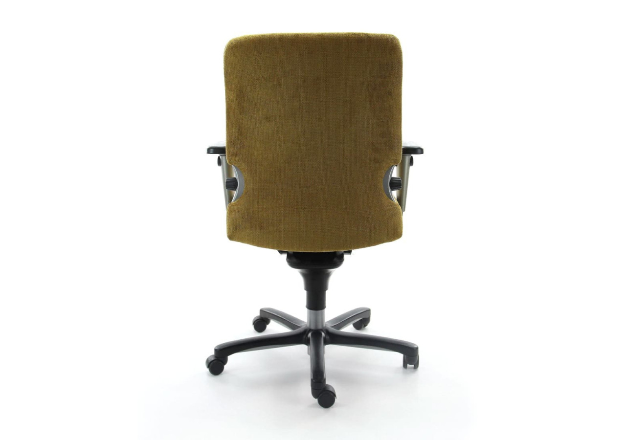 Fauteuil Bureautique Refurbished - Confort Ergonomique Jaune avec Base Noire - R_COMFO_77_RGG - Refurbished
