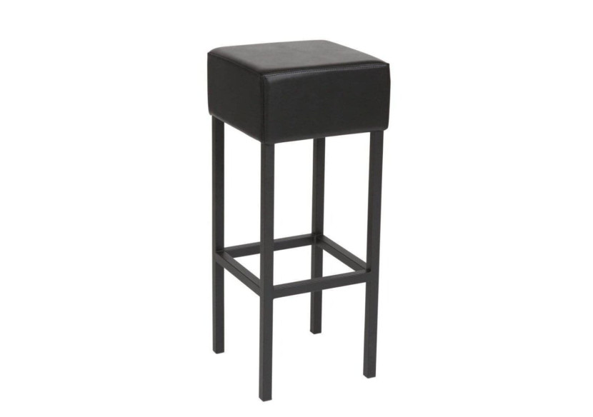 Tabouret de Bar Workliving - Design Cubique en Simili Cuir Noir - 3000060 - Workliving Tabouret de Bar Workliving - Design Cubique en Simili Cuir Noir - 3000060 - Workliving