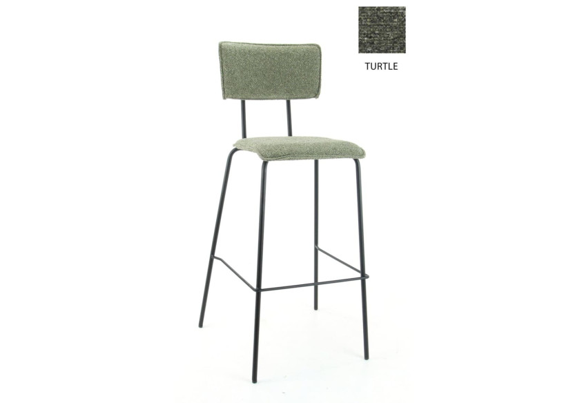 Tabouret de bar Workliving Bo Society - Tissu bouclé Turtle - 3002029C - Workliving Tabouret de bar Workliving Bo Society - Tissu bouclé Turtle - 3002029C - Workliving