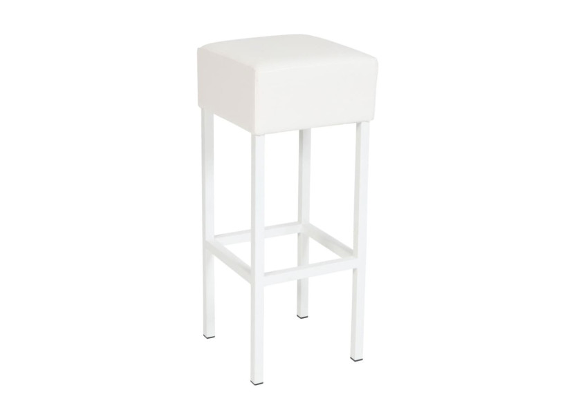 Tabouret de bar Workliving Skai - Design cubique blanc - 3000058 - Workliving Tabouret de bar Workliving Skai - Design cubique blanc - 3000058 - Workliving