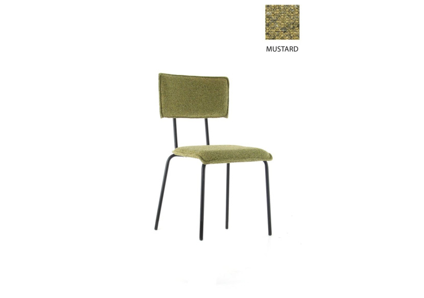 Chaise de salle à manger Workliving Society - Boucle Mustard - 3002023C - Workliving