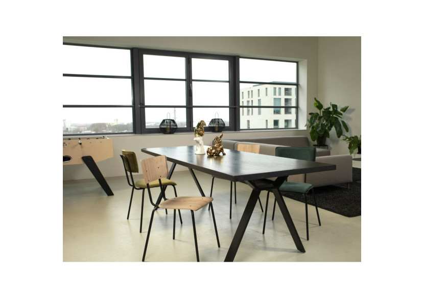 Chaise de salle à manger Workliving Bo - Velvet Earth Army - 3002017 - Workliving Chaise de salle à manger Workliving Bo - Velvet Earth Army - 3002017 - Workliving