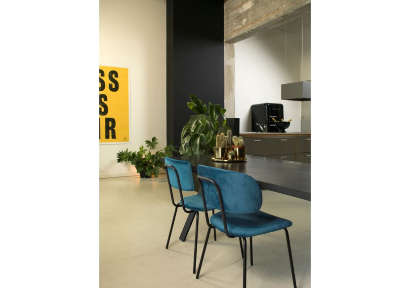 Chaise de salle à manger Workliving Bo - Velvet Earth Army - 3002017 - Workliving Chaise de salle à manger Workliving Bo - Velvet Earth Army - 3002017 - Workliving