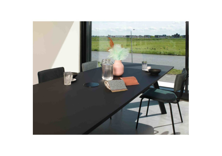 Chaise de salle à manger Workliving Bo - Velvet Earth Teal - 3002018C - Workliving 2