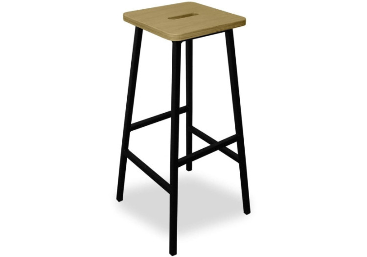 Tabouret de bar Workliving Bike - Érable massif et design moderne - 3001818 - Workliving