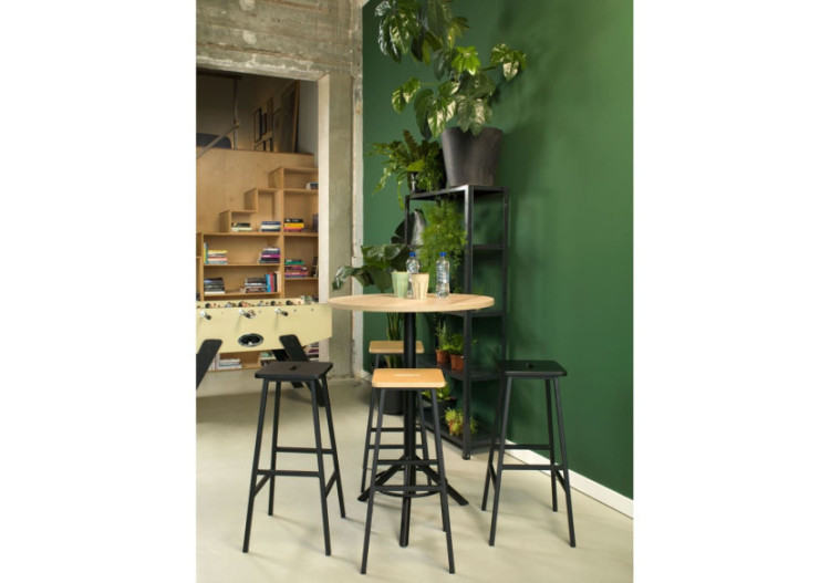 Tabouret de bar Workliving Bike - Érable massif et design moderne - 3001818 - Workliving 2