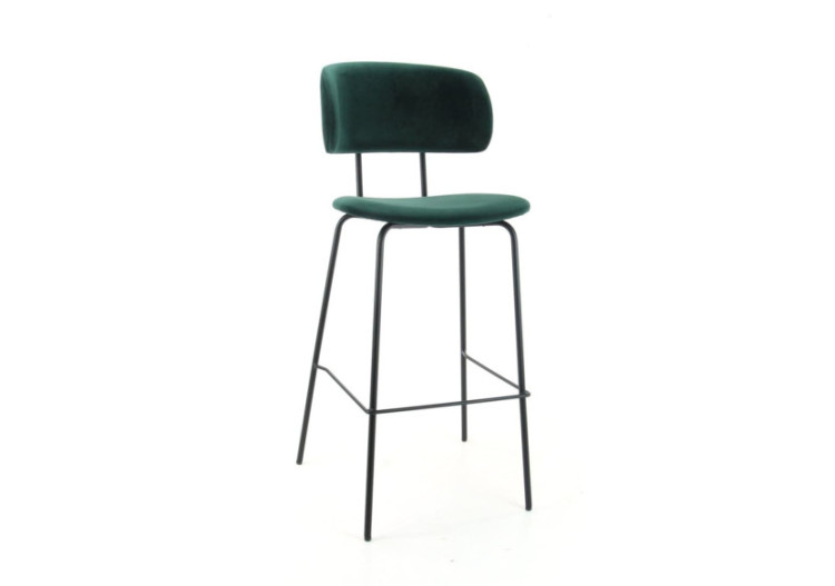 Tabouret de bar Workliving Bo RS - Velours Earth Teal - 3002042C - Workliving