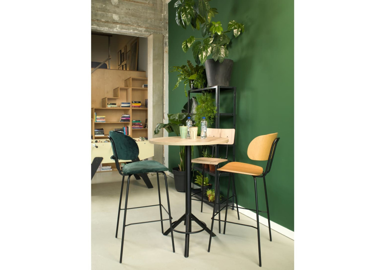 Tabouret de bar Workliving Bo RS - Velours Earth Teal - 3002042C - Workliving