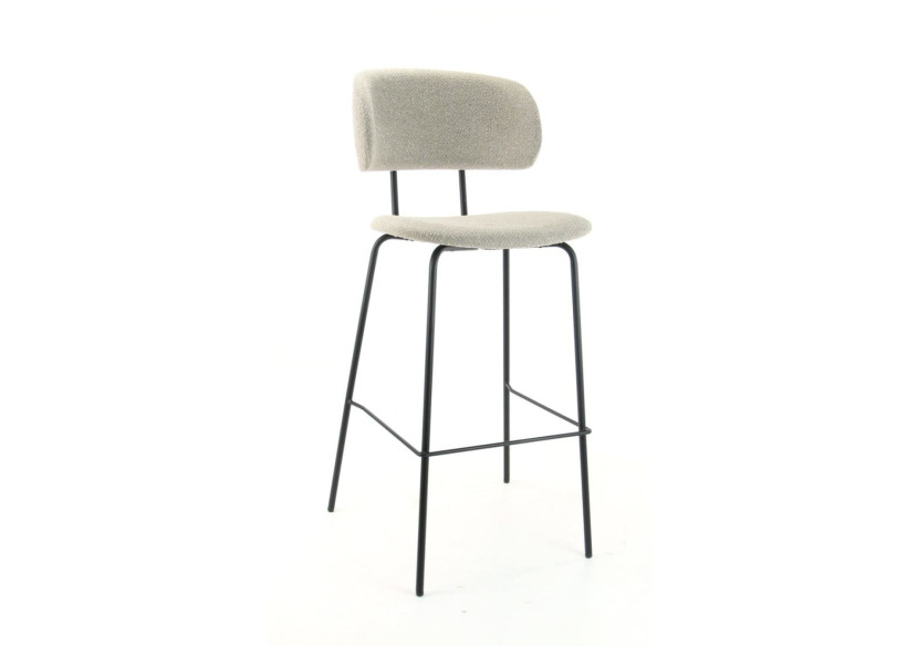 Tabouret de bar SOCIÉTÉ - Tissu Boucle Shitake avec support confortable - 3002044 - Workliving Tabouret de bar SOCIÉTÉ - Tissu Boucle Shitake avec support confortable - 3002044 - Workliving