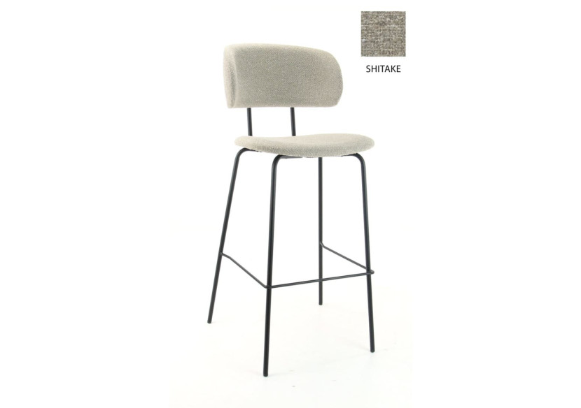 Tabouret de bar SOCIÉTÉ - Tissu Boucle Shitake avec support confortable - 3002044 - Workliving Tabouret de bar SOCIÉTÉ - Tissu Boucle Shitake avec support confortable - 3002044 - Workliving