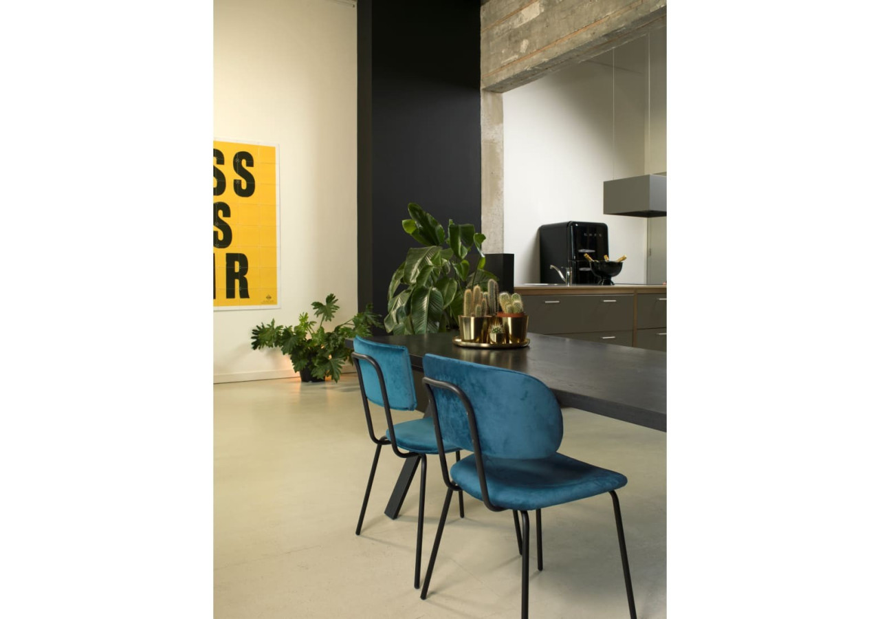 Chaise de salle à manger BO - Velours Earth Forest - 3002019C - Workliving