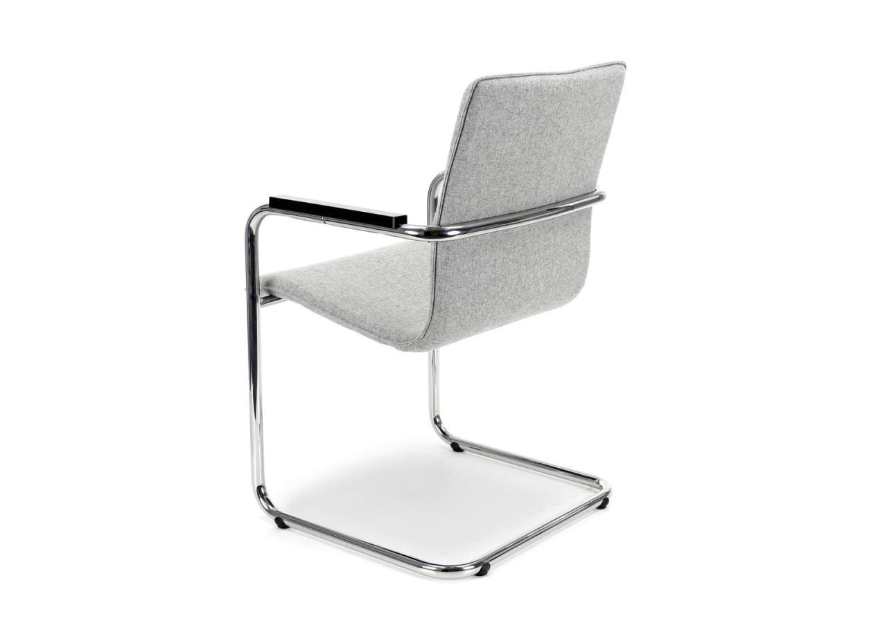 Chaise de réunion Workliving X6 - Confort en tissu gris clair - 105150 - Workliving