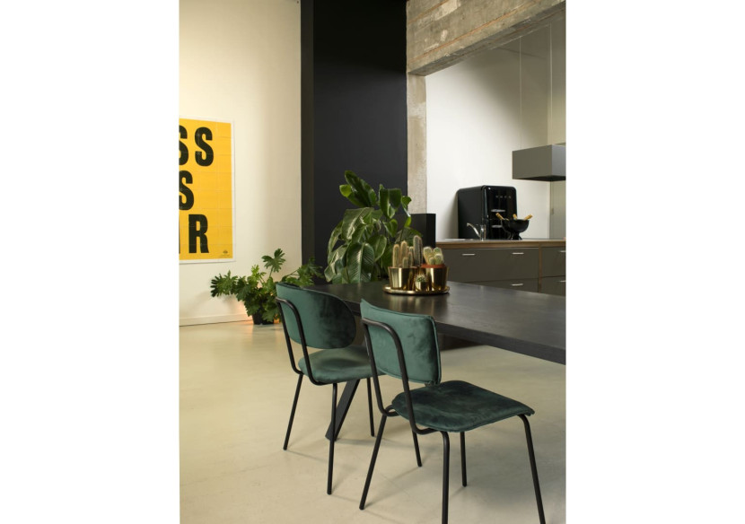 Chaise de Salle à Manger Workliving Bo RS - Velvet Earth Teal - 3002034C - Workliving Chaise de Salle à Manger Workliving Bo RS - Velvet Earth Teal - 3002034C - Workliving