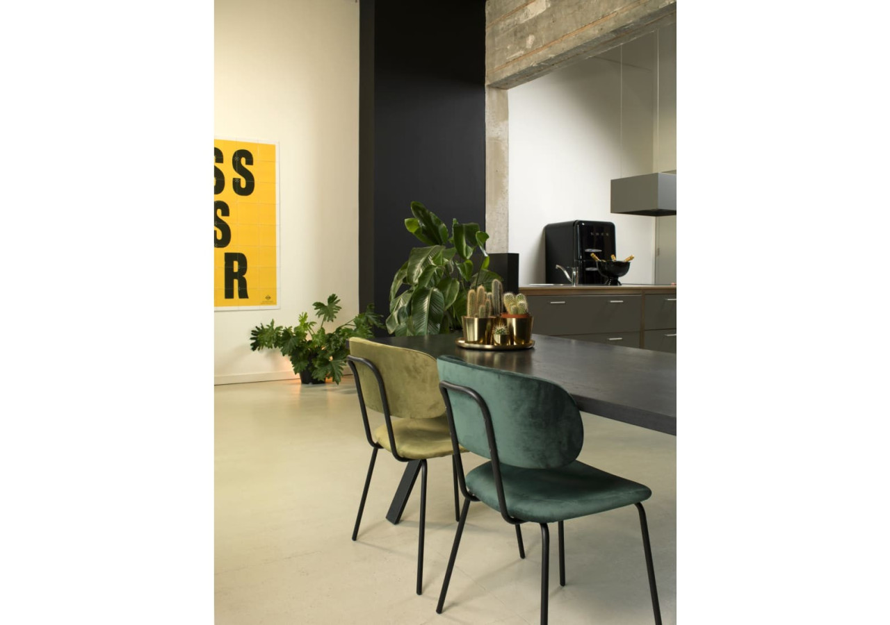 Chaise de Salle à Manger Workliving Bo RS - Velvet Earth Teal - 3002034C - Workliving