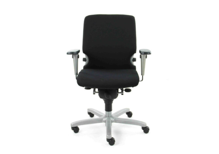 Chaise de bureau ergonomique Comforto 77 - Noir, réglable et confortable - R_COMFO_77_SSB - Refurbished 2