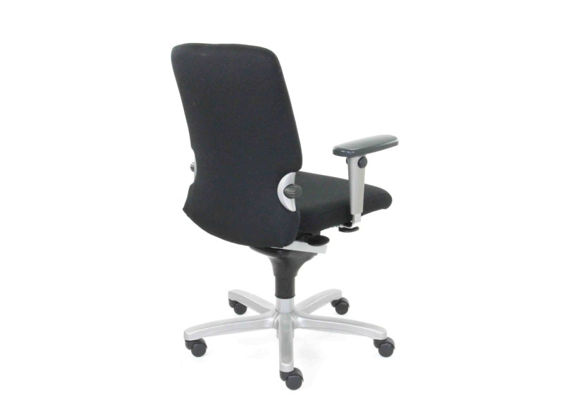 Chaise de bureau ergonomique Comforto 77 - Noir, réglable et confortable - R_COMFO_77_SSB - Refurbished