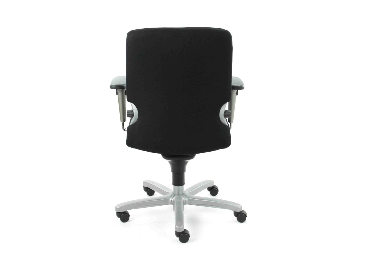 Chaise de bureau ergonomique Comforto 77 - Noir, réglable et confortable - R_COMFO_77_SSB - Refurbished