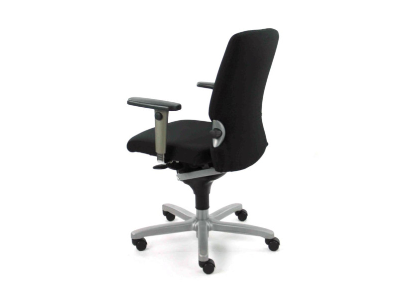 Chaise de bureau ergonomique Comforto 77 - Noir, réglable et confortable - R_COMFO_77_SSB - Refurbished