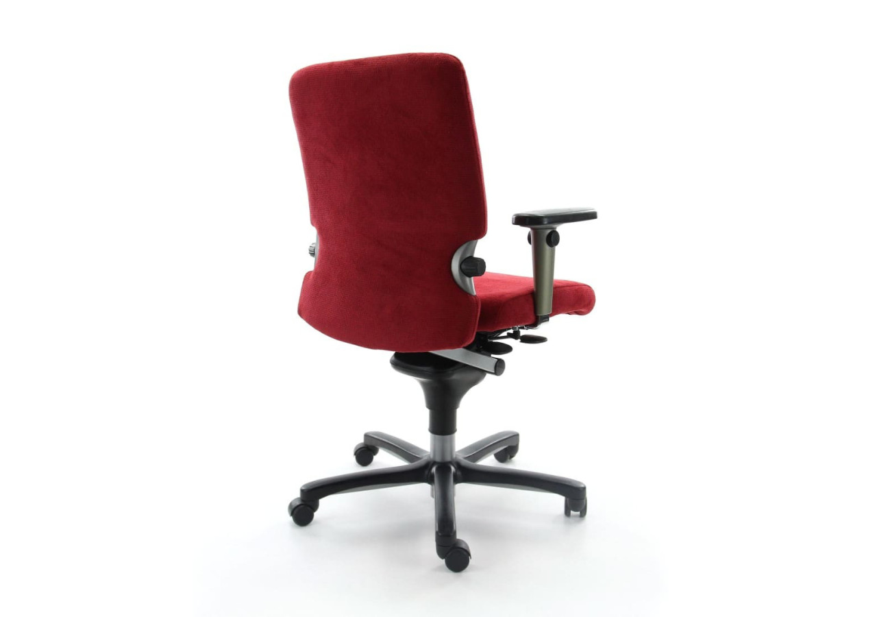 Chaise de bureau ergonomique Comforto 77 - Rouge, tissu Regain durable - R_COMFO_77_RGR - Refurbished