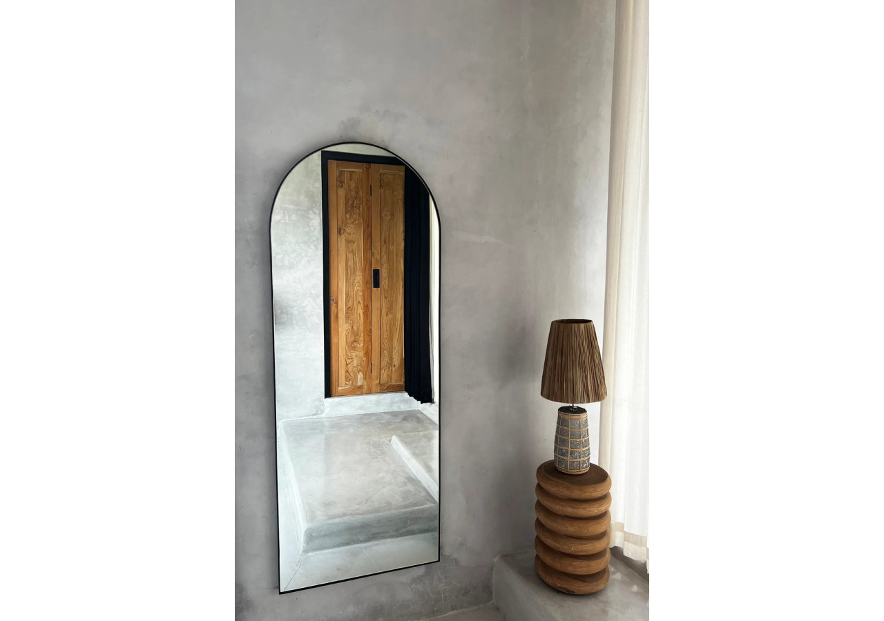 Lampe de Table Naxos - Terracotta et rotin naturel - JABR080ConN - Bazar Bizar