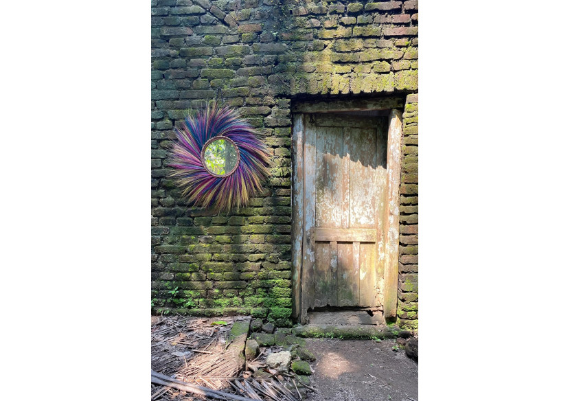 Miroir MARSHMALLOW - Arc-en-ciel 40 - JARE003Rbw - Bazar Bizar