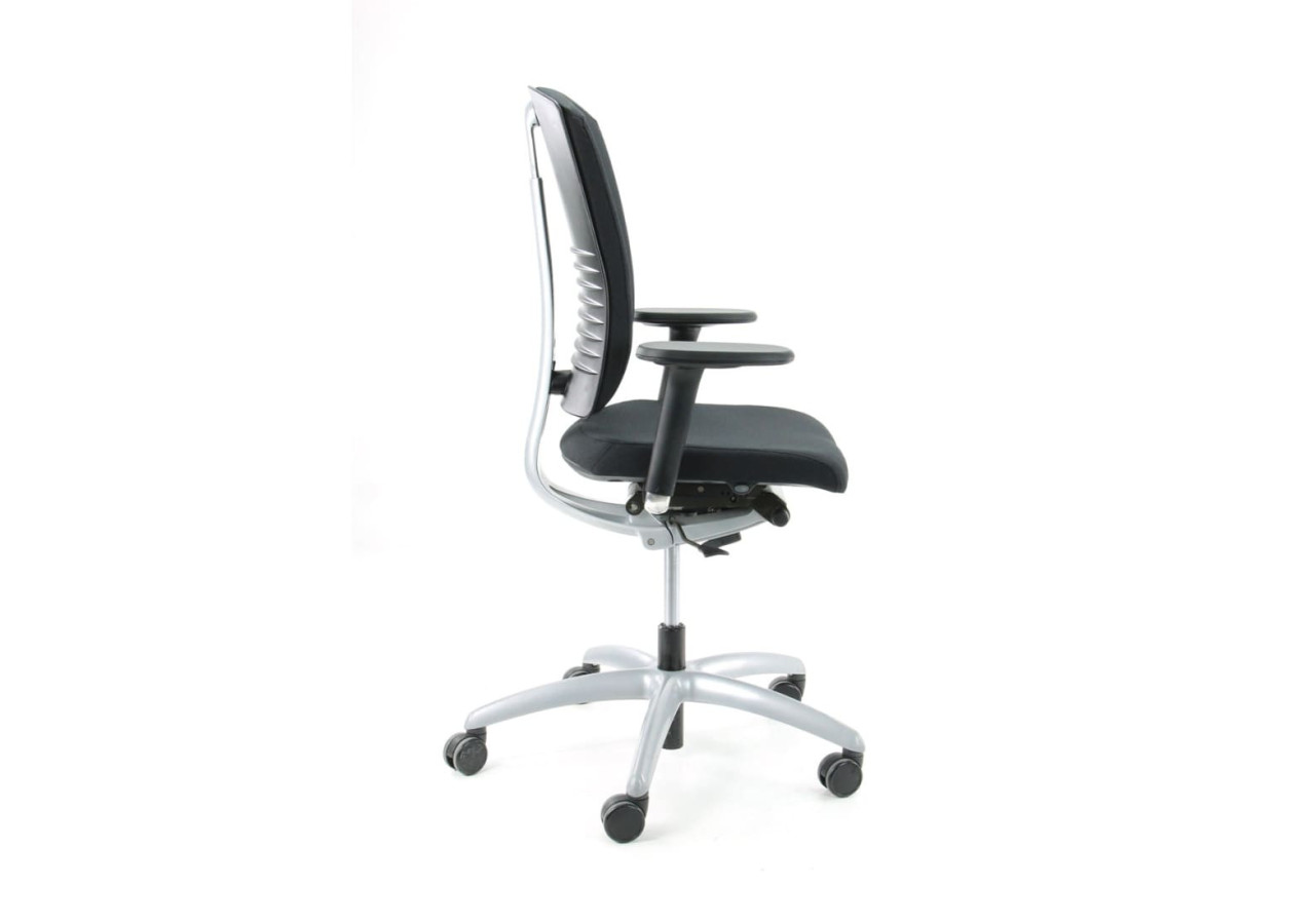Fauteuil de Bureau Sitag EL100 - Rembourrage Noir, Accoudoirs 4D - R_SITG_EL100NS_SSB - Refurbished