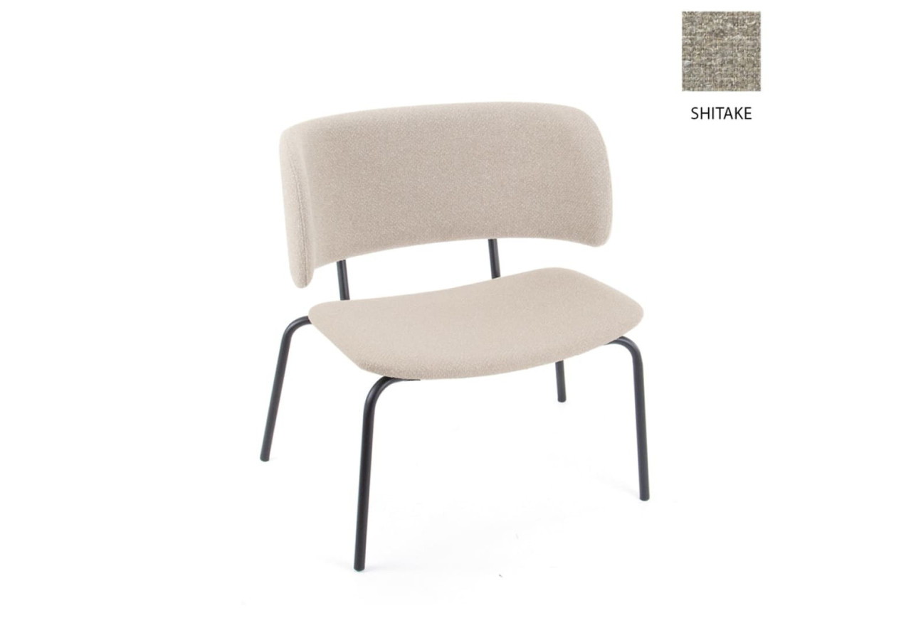 Fauteuil Bo Lounge - Tissu Boucle Shitake, Ergonomique et Élégant - 3002094 - Workliving