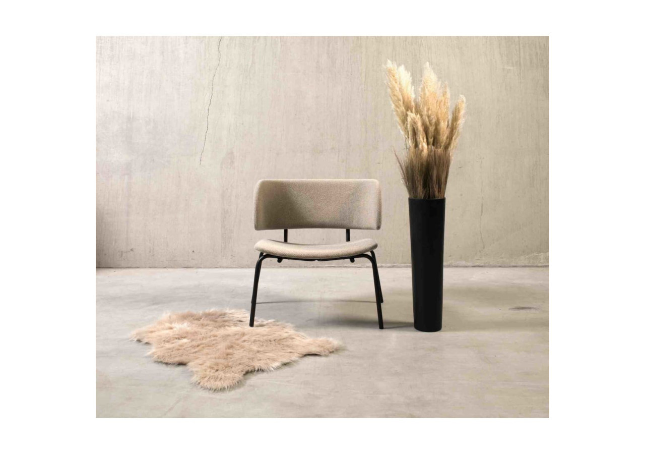 Fauteuil Bo Lounge - Tissu Boucle Shitake, Ergonomique et Élégant - 3002094 - Workliving
