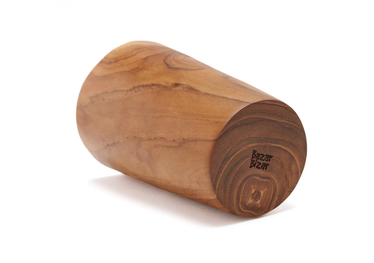 Tasse en Racine de Teck - Design unique et naturel - BASU503 - Bazar Bizar