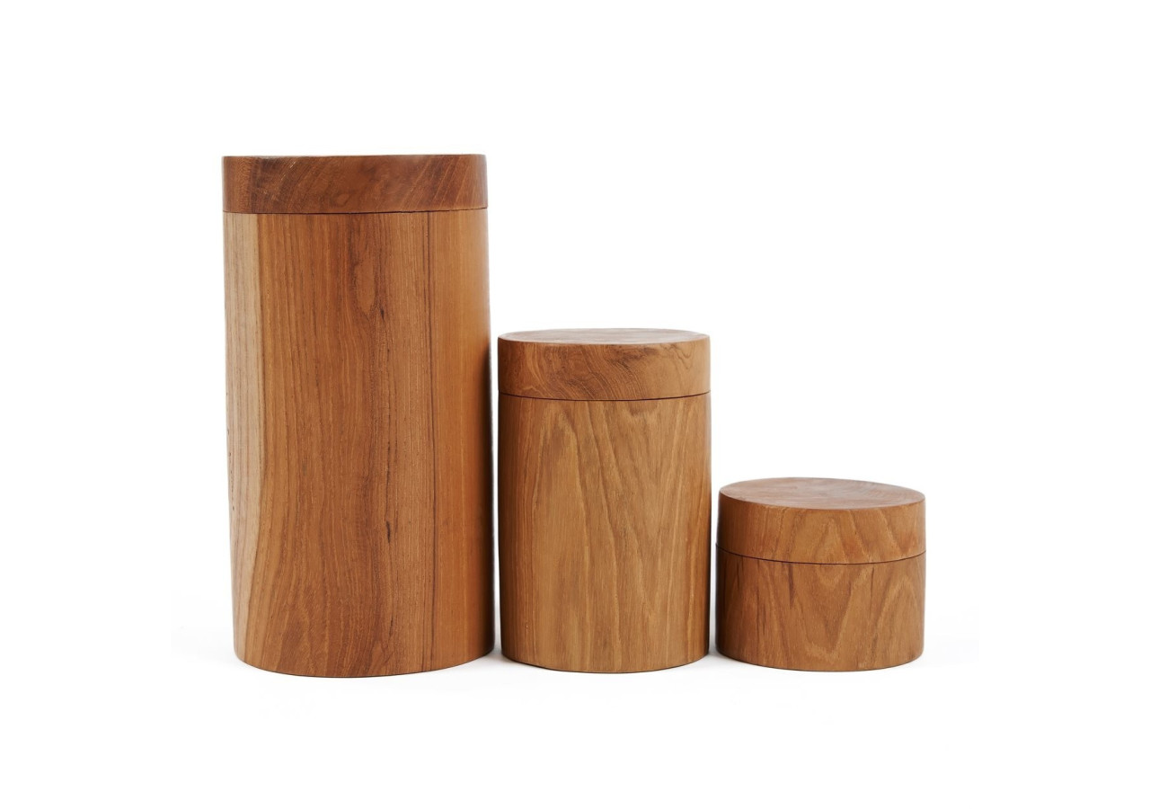 Bocal en Racine de Teck Grand - Élégance naturelle - BASU506-L - Bazar Bizar